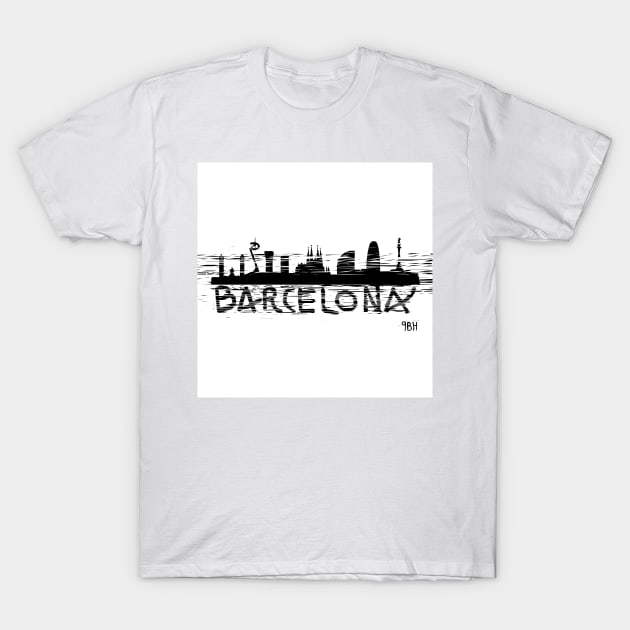 Barcelona - World Cities Series by 9BH T-Shirt by JD by BN18 